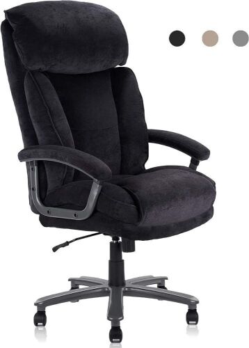 CLATINA Ergonomic Big and Tall Executive Upholstered Office Chair with Swivel 400lbs Capacity  - Lot 96
