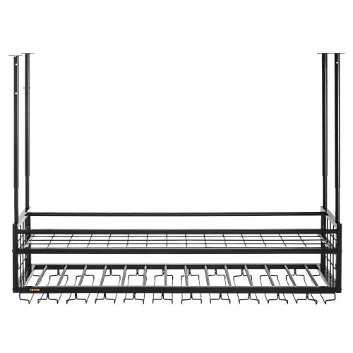 VEVOR 46.9 x 11.8 inch Hanging Wine Glass Rack, 18.9-35.8 inch Height Adjustable  - Lot 350