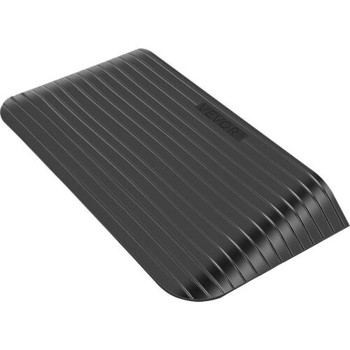 VEVOR Rubber 3" Rise Threshold Ramp, 2200 Lbs Load Capacity, Non-Slip Surface  - Lot 292