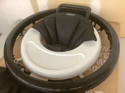 HARPPA Foldable Baby Walker, Sit to Stand Activity Center with Wheels, Seat and Height Adjustable - Needs Cleaned - Lot 248