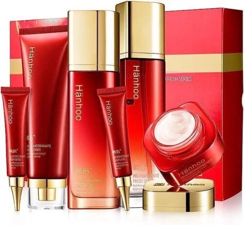 Hanhoo Red Pomegranate Fresh Series 6pcs Skin Care Set - Lot 125