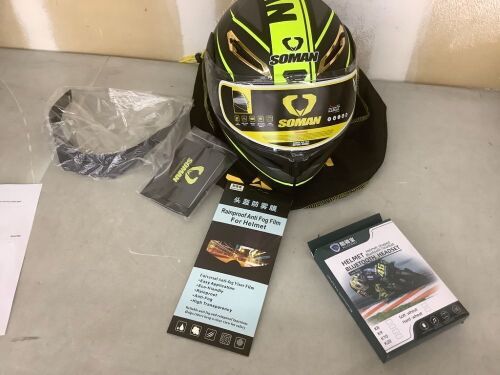 Bluetooth Modular Motorcycle Helmet with Tail, Flip Up Front - Lot 229