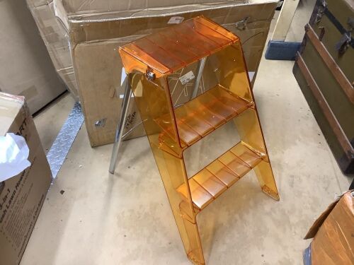 Acrylic Folding Step Ladder  - Lot 541
