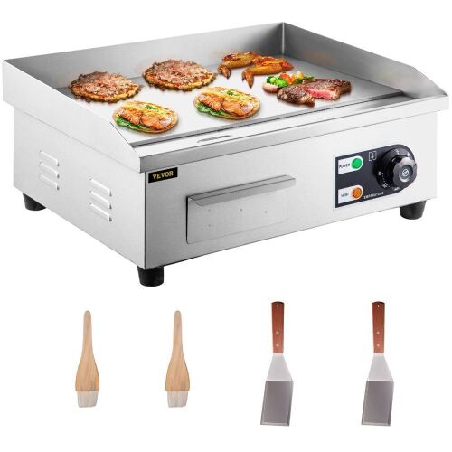 VEVOR Commercial Electric Griddle, 18", 1600W  - Lot 40