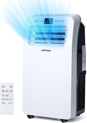 Upstreman Portable Air Conditioner, 10000 BTU for Rooms up to 250 Sq.Ft, Remote Control, Auto Cooling, Dehumidifier & Fan Mode - Lot 39