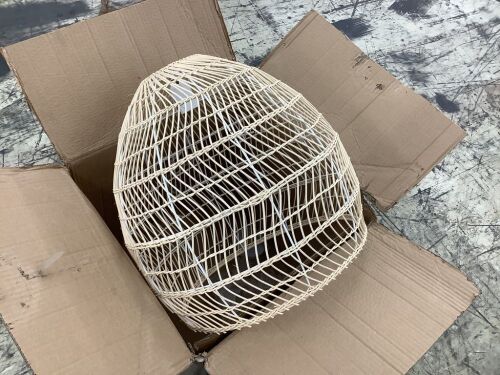 Rattan Chandelier  - Lot 380
