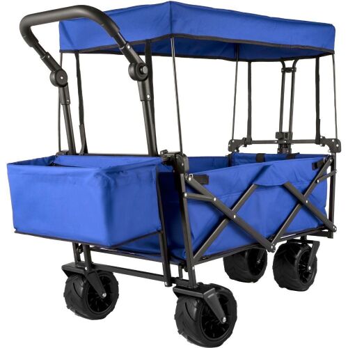 VEVOR Extra Large Collapsible Garden Cart with Removable Canopy - Lot 397