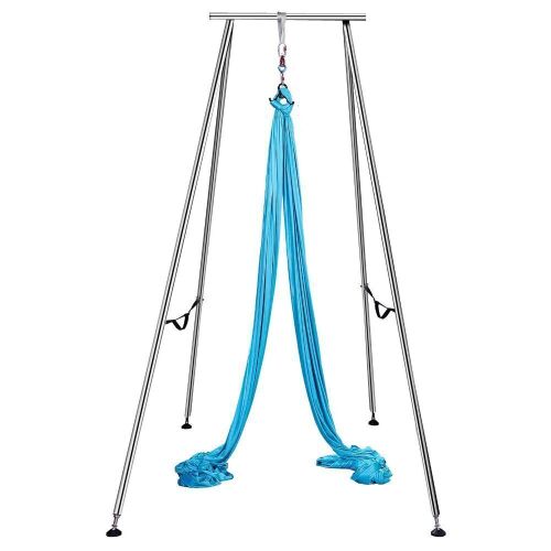 VEVOR 9.6 FT Inversion Yoga Swing Stand, Max Capacity 551 LBS, 39.4 FT Yoga Swing Inversion Safety Belts - Lot 73