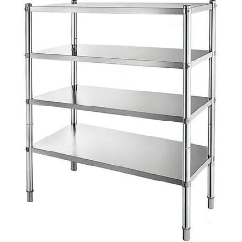 VEVOR 4-Tier Stainless Steel Shelving 330LB Capacity per Shelf  - Lot 75
