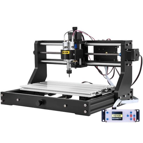 VEVOR CNC 3018-PRO Router Machine 3 Axis GRBL Control with Offline Controller Plastic Acrylic PCB PVC Wood Carving Milling Engraving Machine XYZ Working Area 300x180x45mm - Lot 98