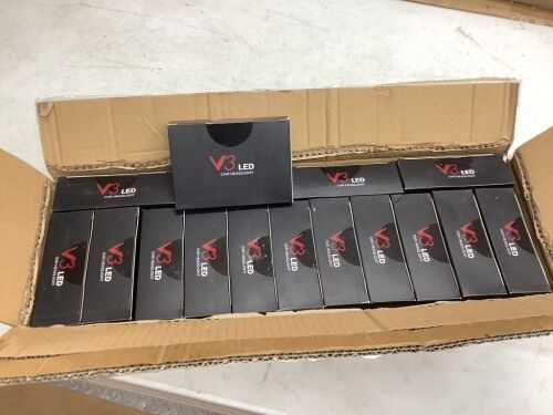 Lot of (15) V3 LED Headlight Bulbs  - Lot 165
