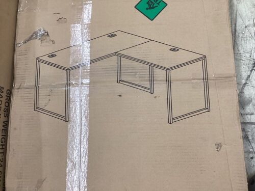 SHW 48" Mission L-Shaped Computer Desk  - Lot 266