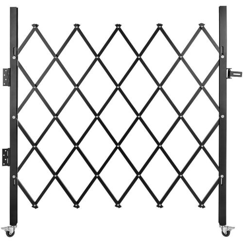 VEVOR Single Steel Accordion Folding Security Gate, 48" H x 66" W  - Lot 337