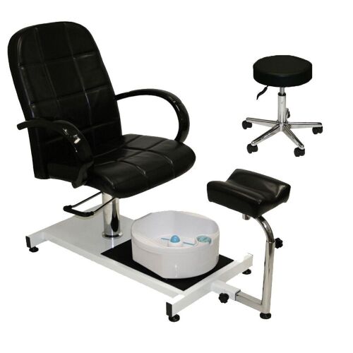 Pedicure Station Hydraulic Chair and Foot Spa  - Lot 576