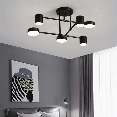 DZQWLL 6 Light Creative Semi Flush Mount Light Fixture  - Lot 179
