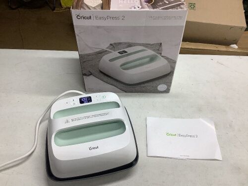 Cricut Easy Press 2 Heat Press Machine 9" x 9"  - Lot 155