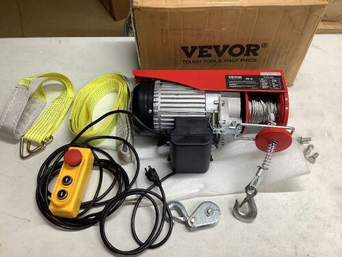 110V Electric Hoist with Remote Control 1320lbs  - Lot 712
