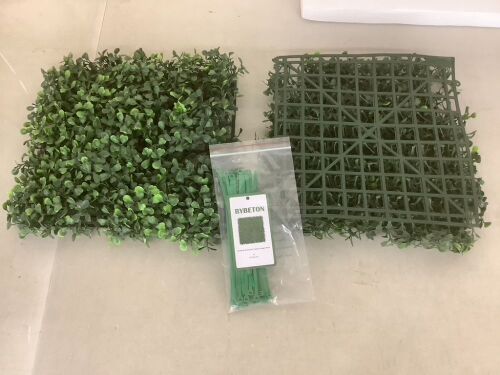 Artificial Boxwood Hedge Panels, 14pcs - Lot 618