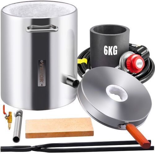 VEVOR 6KG Propane Smelting Furnace Kit  - Lot 585