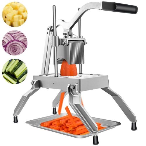 VEVOR Commercial Vegetable Fruit Dicer 3/16" Blade with Tray - Missing Hardware - Lot 552