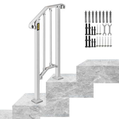 VEVOR Wrought Iron Handrail Fits 1 or 2 Steps  - Lot 354