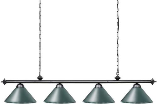 Wellmet 4 Lights Pool Table Light Fixture, Green  - Lot 561