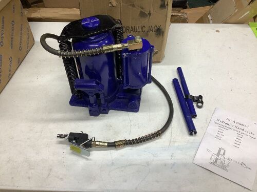 Air Hydraulic Bottle Jack 20 Ton Manual 44092lb - Manual Pump Works, Air Not Tested  - Lot 718