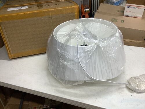 Light Fixture with White Shade - Lot 186