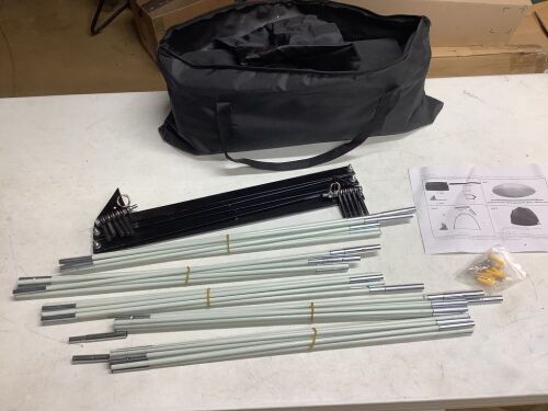 VEVOR Waterproof Motorcycle Shelter, Tent Dome Shape with Carry Bag - One Pole Damaged - Lot 708