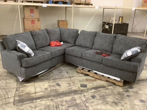 Sectional Sofa - Back Corner Dented  - Lot 41