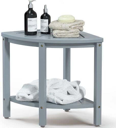 Bamfan Bamboo Corner Shower Bench - Lot 421