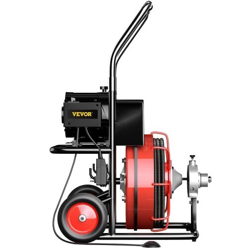 VEVOR 100 Ft x 1/2Inch Drain Cleaner Machine fit 2 Inch to 4 Inch Pipes 550W 1700 r/min  - Lot 70