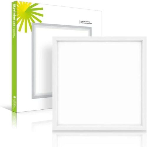Odeer 2x2FT LED Flat Panel Dimmable Drop Ceiling Light, 4000K Neutral White, 45W & 4200lm, Built-in Driver - Lot 692