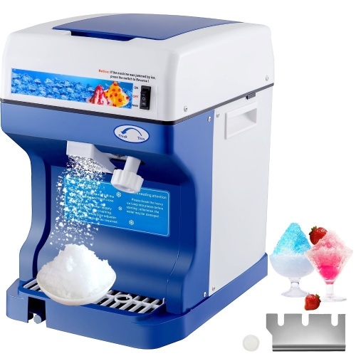 VEVOR 110V Electric Shaved Ice Machine 250W w/Adjustable Ice Texture, 265LBs/hr - Lot 674