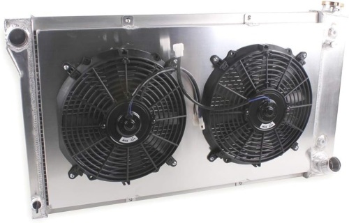 3 Rows Aluminum Racing Cooling Radiator for Shroud Fan fFor Chevy GMC C/K Series Pickup Truck 67-72 - Lot 679