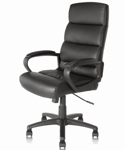 KLASIKA High Back Leather Office Chair with Padded Armrests and Lumbar Support   - Lot 16
