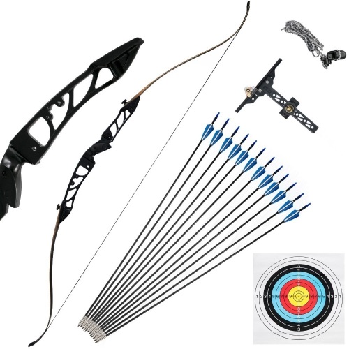 VEVOR 18lbs Aluminum Alloy Takedown Recurve Bow Right Hand - Lot 25