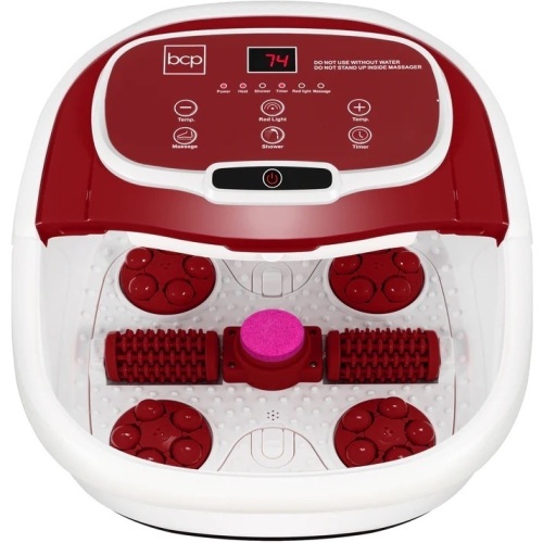 Automatic Heated Shiatsu Massage Foot Bath Spa w/ Pumice Stone - Lot 8796
