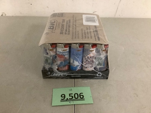 BIC Lighters Tray 50 Count - Lot 9506