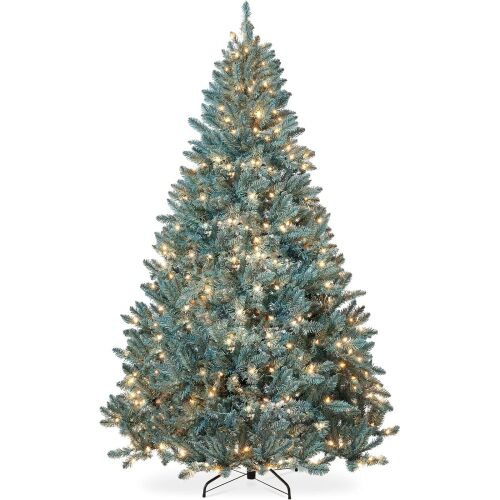 Pre-Lit Blue Spruce Christmas Tree - Lot 9612