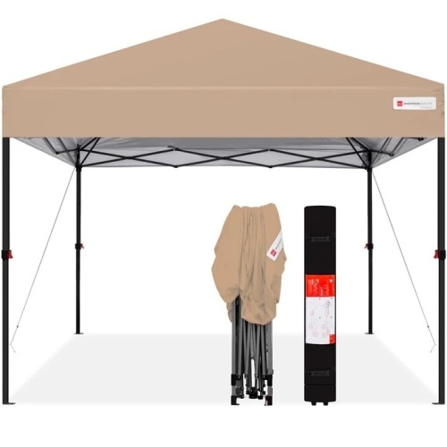 One-Person Setup Instant Pop Up Canopy w/ Wheeled Bag - 10x10ft - Lot 9671