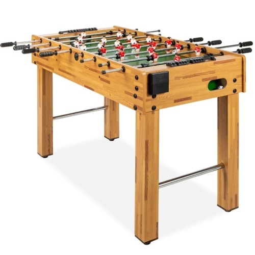 Foosball Game Table, Arcade Table Soccer w/ 2 Cup Holders, 2 Balls - 48in - Lot 9790