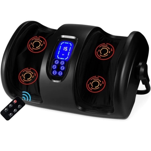 Reflexology Shiatsu Foot Massager w/ High-Intensity Rollers, Remote Control - Lot 9793