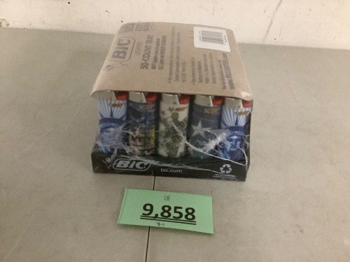 BIC Lighters Tray 50 Count - Lot 9858