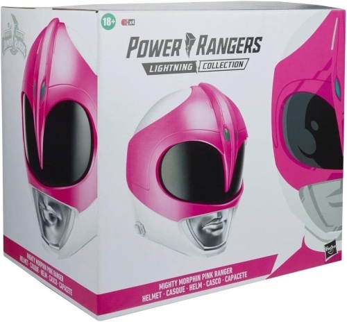 Power Rangers Lightning Collection Premium Replica Helmet with Display Stand (Pink Ranger)  - Lot 9640