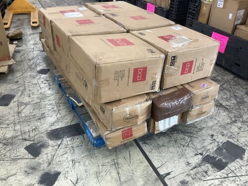 Pallet of (6) Cantilever Patio Umbrellas & (6) Bases - Uninspected - Lot 607