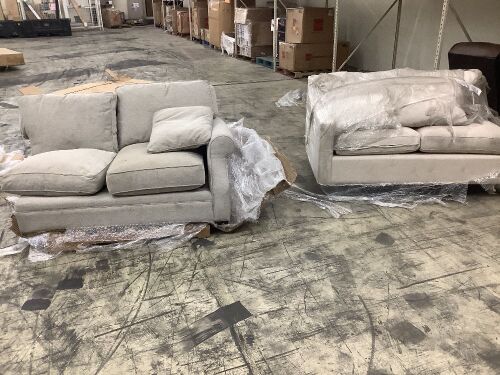 Two Sectional Pieces  - Lot 604