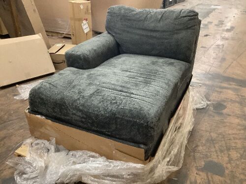 Left Arm Facing Oversized Chaise Lounge Sectional Piece  - Lot 113