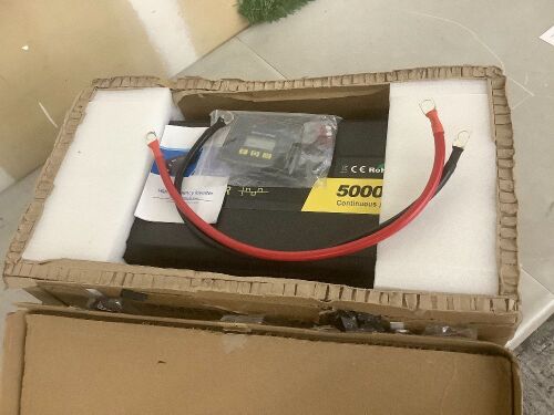5000W Power Inverter - Missing Remote Control Cable  - Lot 459