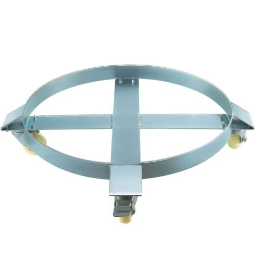 VEVOR Heavy Duty Drum Dolly Swivel Caster Wheel 30 Gallon Steel Frame Non Tipping - Lot 463